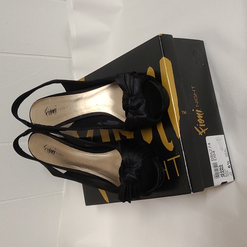 COPY - Fioni Night Jeana Heels Black size 6.5
